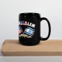 Jerusalem United We Stand Black Glossy Mug - 7