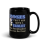 Moses: First Man to Download From the Cloud Black Glossy Mug - 7