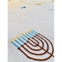 Broderies De France Limited Edition Hanukkah Tablecloth with Complimentary Bag - 5