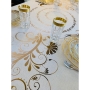 Broderies De France Shalom Aleichem Floral Pattern Shabbat Tablecloth - 2