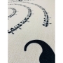Broderies De France Shalom Aleichem Tablecloth with Floral Design – Black - 6
