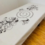 Broderies De France Shalom Aleichem Tablecloth with Floral Design – Brown - 2