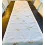 Broderies De France Table Set (6 Napkins & 6 Placemats, Optional Runner) – Gold Butterfly Design - 5
