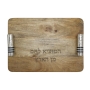 Yair Emanuel Challah Gift Set - Challah Board, Knife and Challah Cover - 2