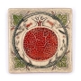 Art in Clay Handmade Pomegranate Ceramic Plaque Wall Hanging - 1