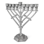 Refined Habad Hanukkah Menorah With 12 Tribes Design - 2