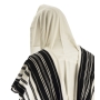 Talitania Black and White Chabad Tallit (Prayer Shawl) - 2