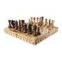 Deluxe Olive Wood Games Set – Chess, Checkers and Backgammon (Choice of Sizes) - 4