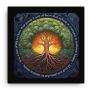 Colorful Tree of Life Print on Canvas - 1
