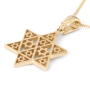 Composite Star of David 14K Gold Pendant Necklace - 3