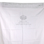 Large Priestly Blessing Embroidered Tallit Prayer Shawl with Silver Stripes - 5