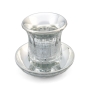 Crystal Kiddush Cup and Saucer Set - Western Wall - 3