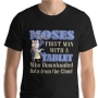Moses: First Man To Download From The Cloud. Fun Jewish T-Shirt (Choice of Colors) - 10