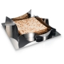Square Stainless Steel Magnetic Matzah Tray by Laura Cowan - 1