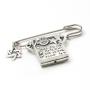 Danon Baby Safety Pin with Star of David and Psalms - 5