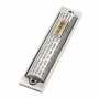 Danon Designer Silver Plated and Gold Shema Yisrael Mezuzah Case - 1