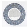 David Fisher Paper-Cut Round Ornament Floral Pattern Personalized Ketubah with 24K Gold Leaf - 1