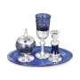 Deluxe Handcrafted Glass and Sterling Silver Havdalah Set - 2