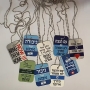 Dorit Judaica Stand with Israel Dog Tags - Design Option - 14