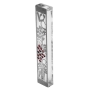 Dorit Judaica Large Acrylic and Steel Mezuzah Case - Grapes (Choice of Colors) - 1