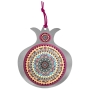 Dorit Judaica Stainless Steel Pomegranate Priestly Blessing in Hebrew Wall Hanging – Pink - 1
