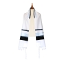 Eretz Judaica Wool "Ashdod" Tallit and Prayer Shawl Set - Blue and Black Stripes - 2