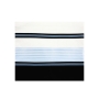 Eretz Judaica Wool "Ashdod" Tallit and Prayer Shawl Set - Blue and Black Stripes - 4