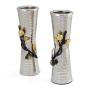 Yair Emanuel Stainless Steel Pomegranate Candlesticks - Large - 2