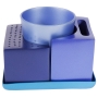 Yair Emanuel Anodized Aluminum Havdallah Set (Blue) - 1