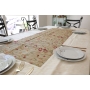 Pomegranates: Yair Emanuel Giant Deluxe Embroidered Festive Table Cloth (Gold) - 2