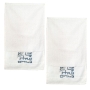 Set of 2 "Netilat Yadayim" Embroidered Hand Towels (Blue) - 1