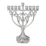 Elegant Hanukkah Menorah With Jerusalem Motif - 1