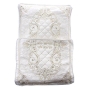 Embroidered Satin Brit Milah Pillow with Gemstones and Filigree Pattern - 1