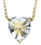 Woman of Valor: Heart-Shaped Cubic Zirconia Necklace Micro-Inscribed With 24K Gold (Proverbs 31:10-31) - 2