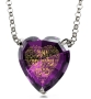 Woman of Valor: Heart-Shaped Cubic Zirconia Necklace Micro-Inscribed With 24K Gold (Proverbs 31:10-31) - 1