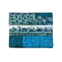 Yair Emanuel Embroidered Tallit and Tefillin Bag Set - Jerusalem (Blue & Gold) - 3