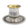 Handcrafted Sterling Silver Kiddush Cup With Refined Filigree Design By Traditional Yemenite Art - 2