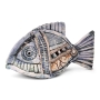 Handmade Painted Ceramic Decorative Fish Sculpture - 2
