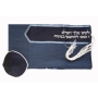 Galilee Silks Blue Polyester Bar Mitzvah Tallit (Prayer Shawl) Set With Striped Design - 3