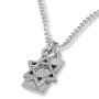 Galis Jewelry Stainless Steel Star of David & Hebrew Name Plate Necklace - 1