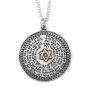 72 Holy Names: Silver Disk Kabbalah Star of David Heavy Necklace - 1