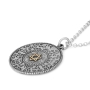 72 Holy Names: Silver Disk Kabbalah Star of David 2-Sided Necklace for Men - 4