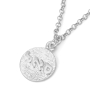 Wealth: Solid Sculpted Sterling Silver Pendant Necklace - 2