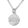 Healing: Solid Sculpted Sterling Silver Kabbalah Pendant Necklace - 1