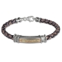 Ani Ledodi: Leather, Gold and Silver Unisex Bracelet (Variety of Colors) - 1