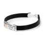 Shema Yisrael: Leather and Sterling Silver Bracelet - 2