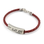 Woman of Valor: Leather and Silver Bracelet - 2