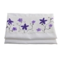 Galilee Silks Floral Silk Tallit for Girls – Purple  - 3
