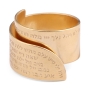 18K Gold-Plated Open Kabbalah Ring With 72 Names of God - 1