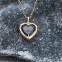 Gold Plated Heart Necklace - "I Love You" in 120 Languages - 4